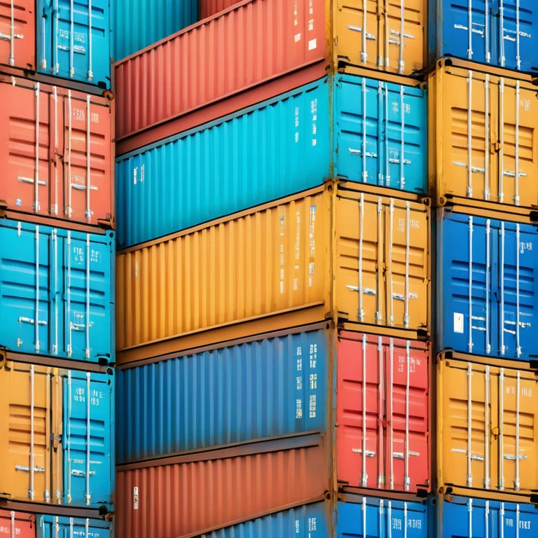 colorful shipping containers stacked emoji