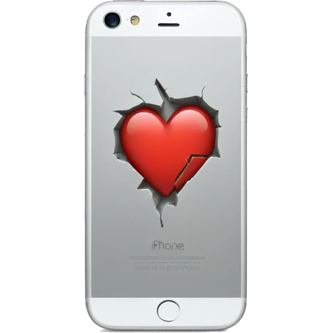 Iphone Broken Heart  emoji
