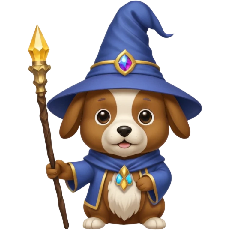 Dog wizard emoji