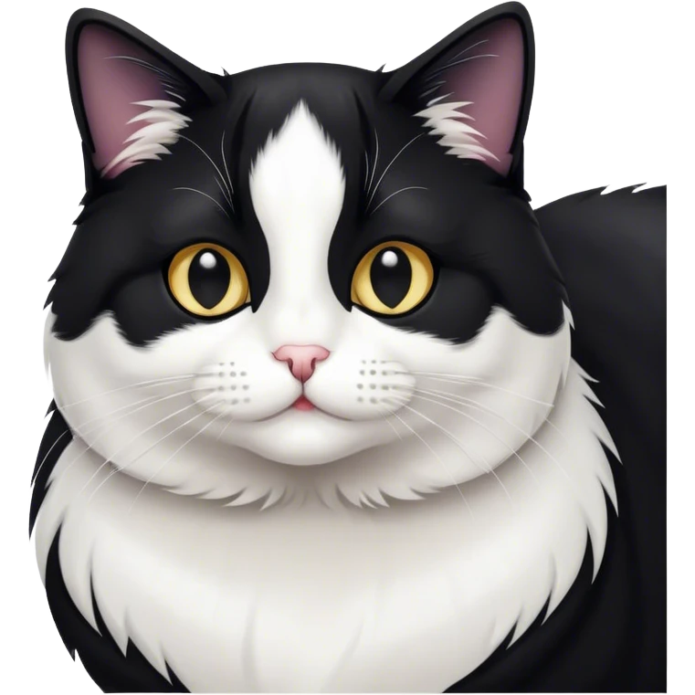 Tuxedo cat emoji