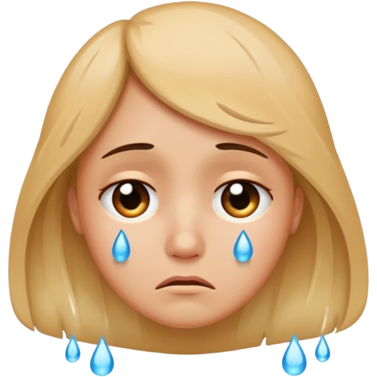 A sad face emoji