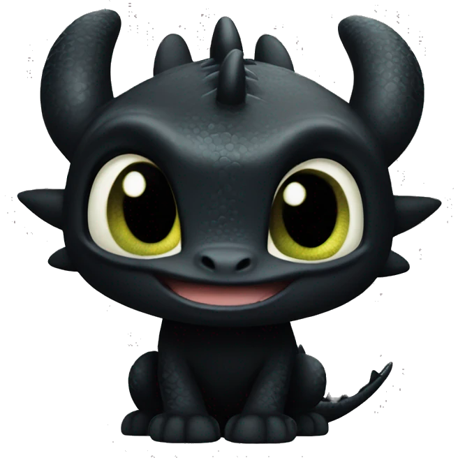 Toothless from How To Train Your Dragon emoji