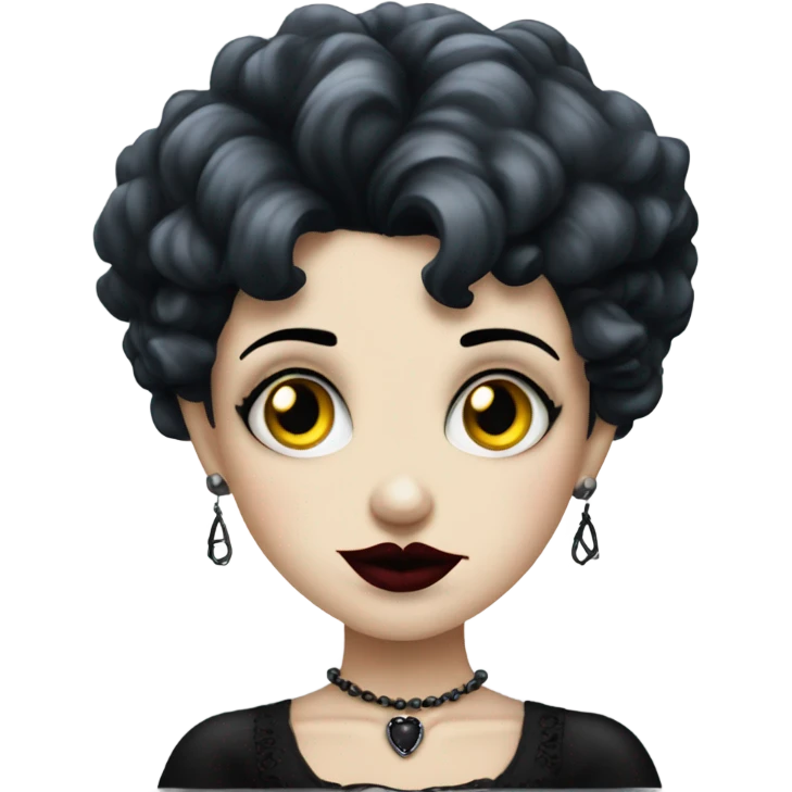 Gothic Betty boop emoji