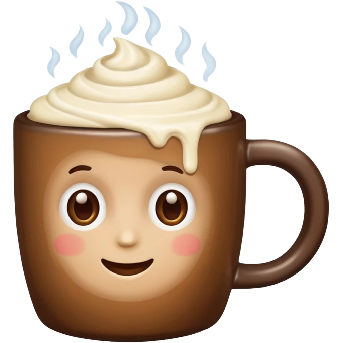 mocca with cream emoji
