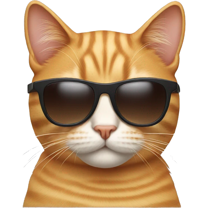 Cat with sunglasses emoji