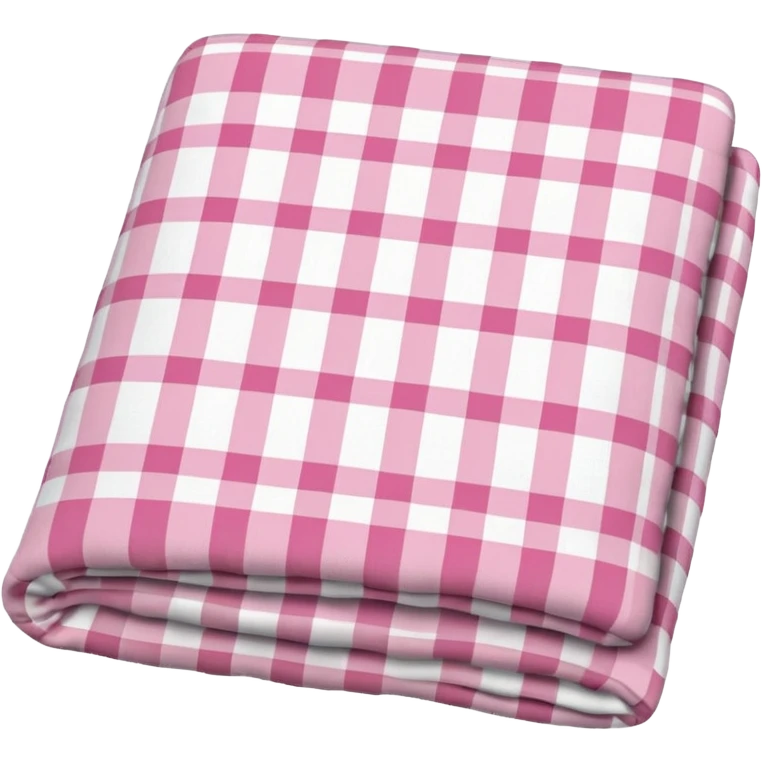 Light Pink Plaid Blanket emoji