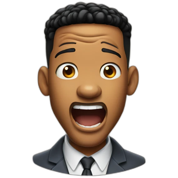 Happy shocked will smith emoji