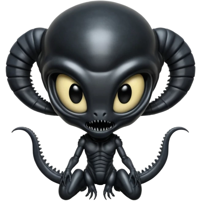 baby xenomorph from movie alien emoji