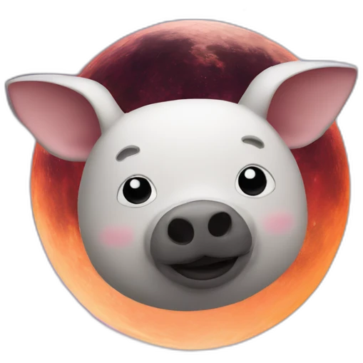 a cerdo in space emoji