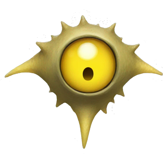 yellow star  creature with eyes  emoji