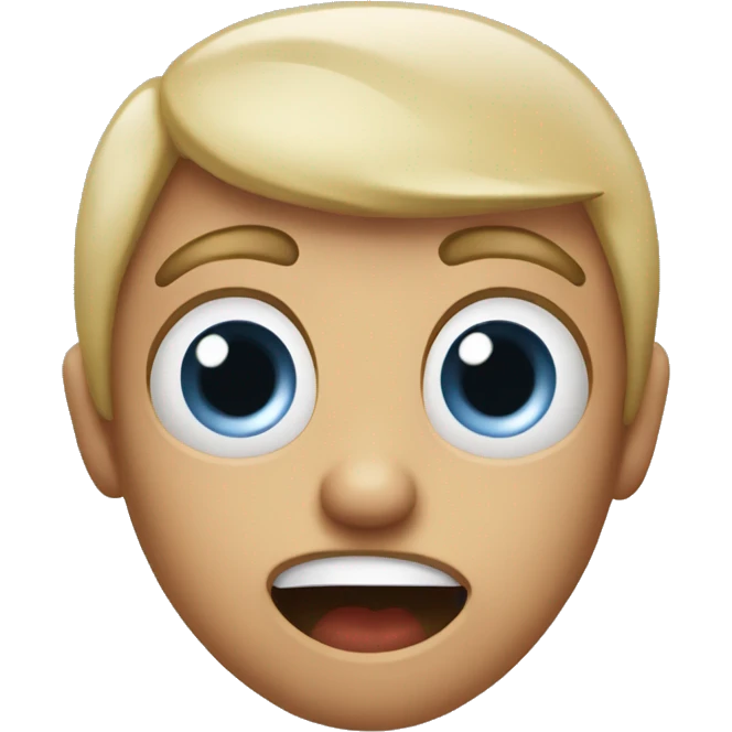 A human emoji looking shocked from what a friend to then  emoji