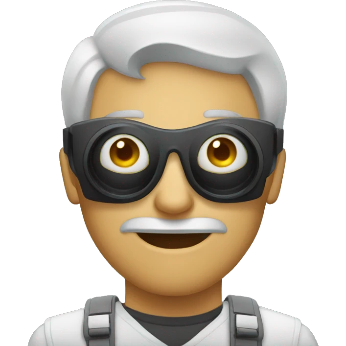 blind man fotographer emoji