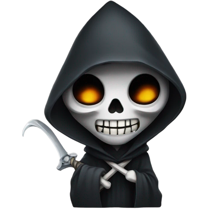 Cute grim reaper emoji