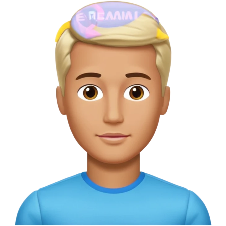 Man KEN barby style Head emoji