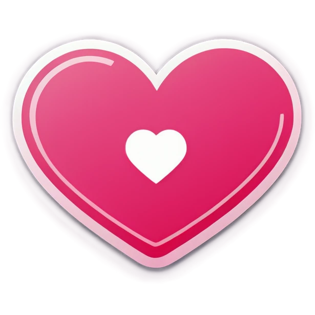 Pink iPhone Heart emoji