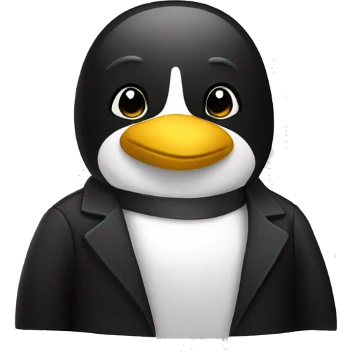 linux tux emoji