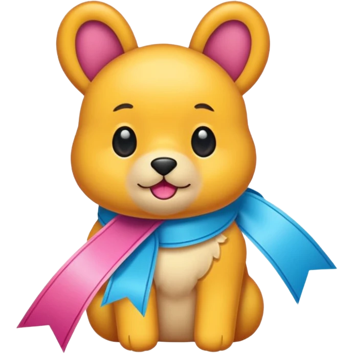 Pookie sticker ribbion emoji