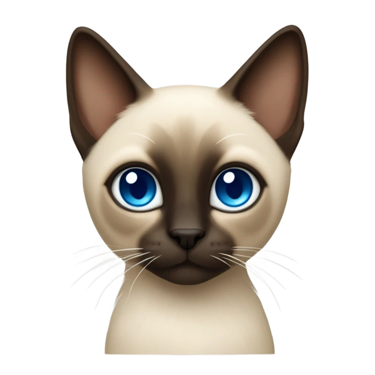Siamese cat emoji