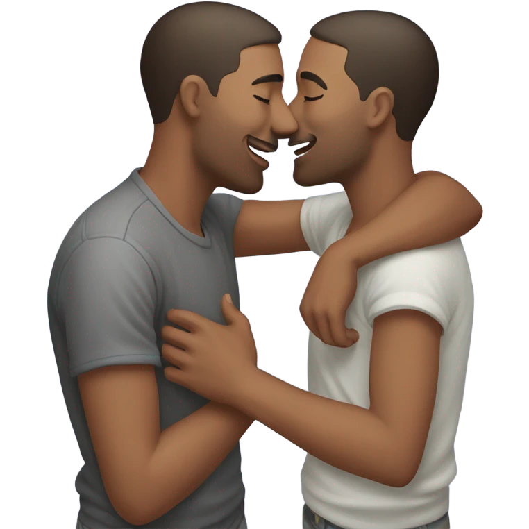 gay men making out emoji