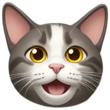 cat shocked sideway emoji