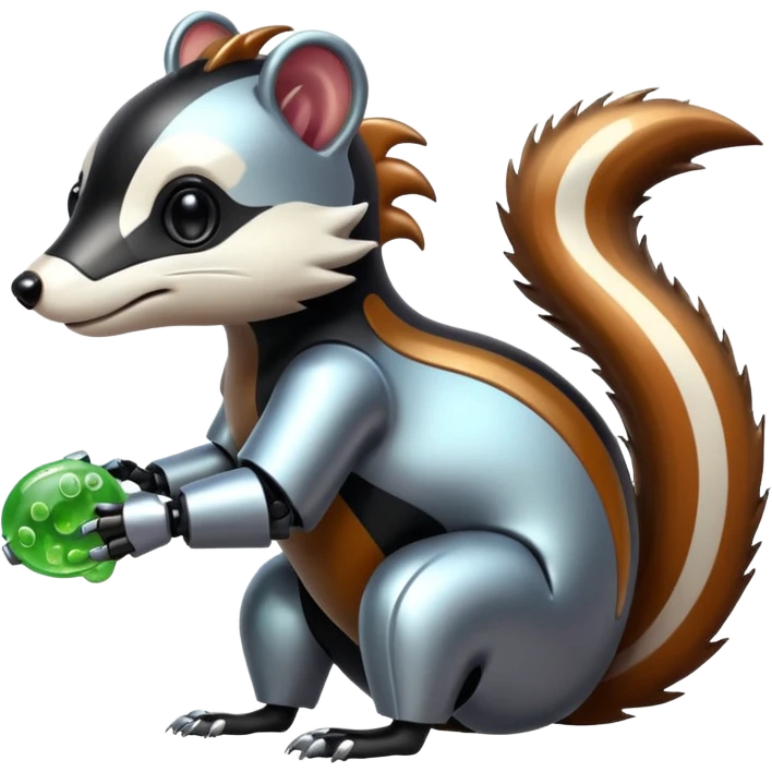robo skunk with bacteria emoji