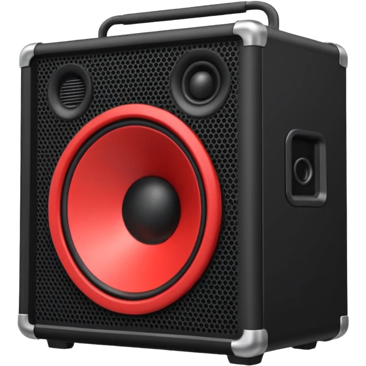 DJ loud speaker box stage 2d angle  emoji