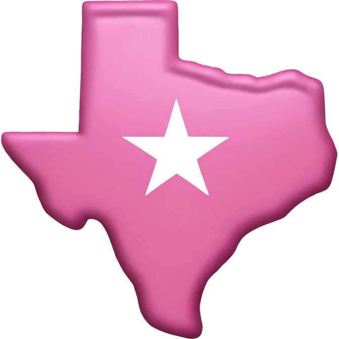 Pink state of Texas  emoji