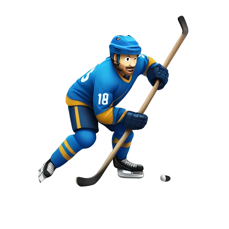 Playing hockey emoji