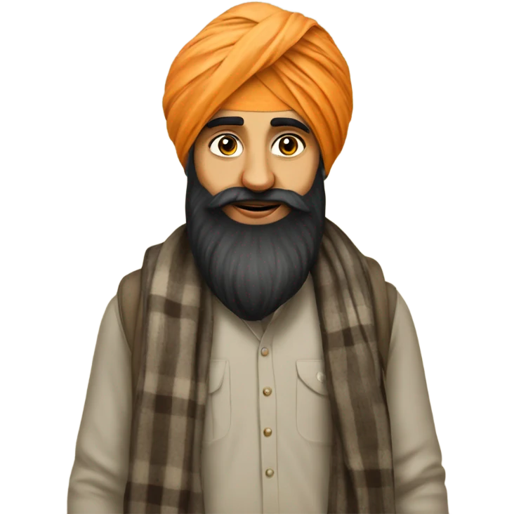 Sardar kid with patka emoji