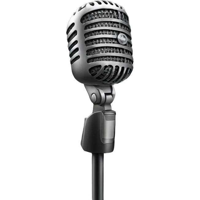 Speaking into mic emoji