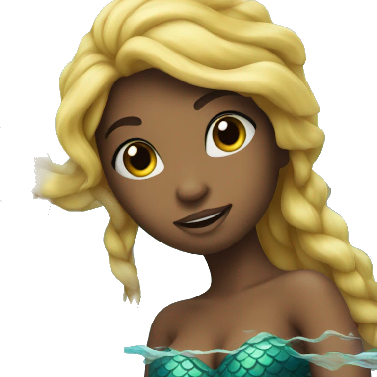 a mermaid in the sea emoji