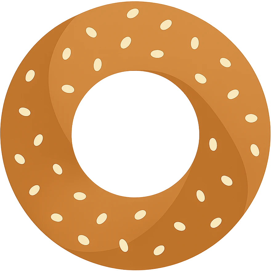simit, minimal flat icon, simple shapes, no background emoji