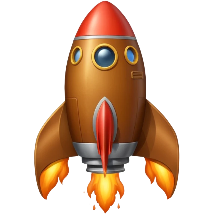 Turd rocket ship emoji