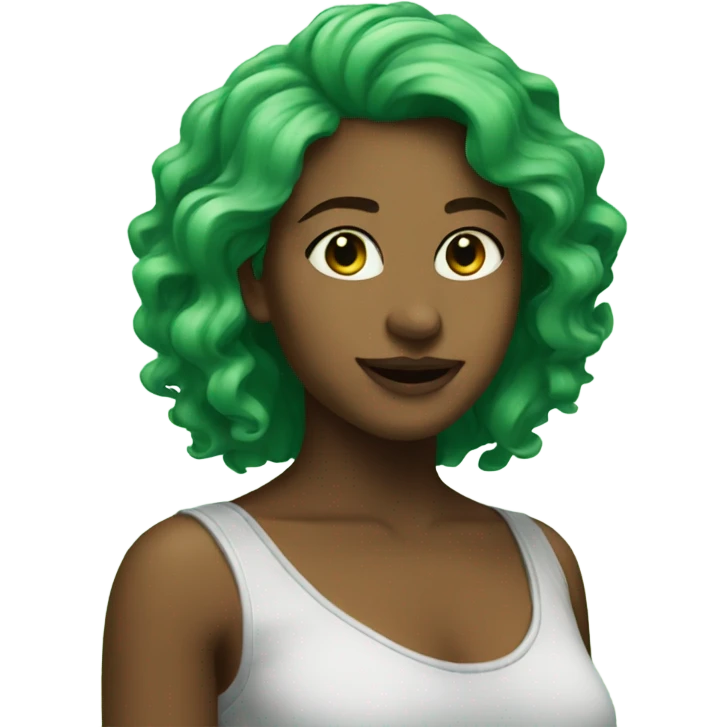 Gairl green things emoji