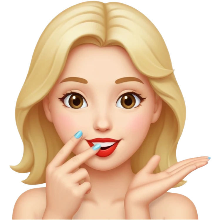 Blowing a kiss emoji
