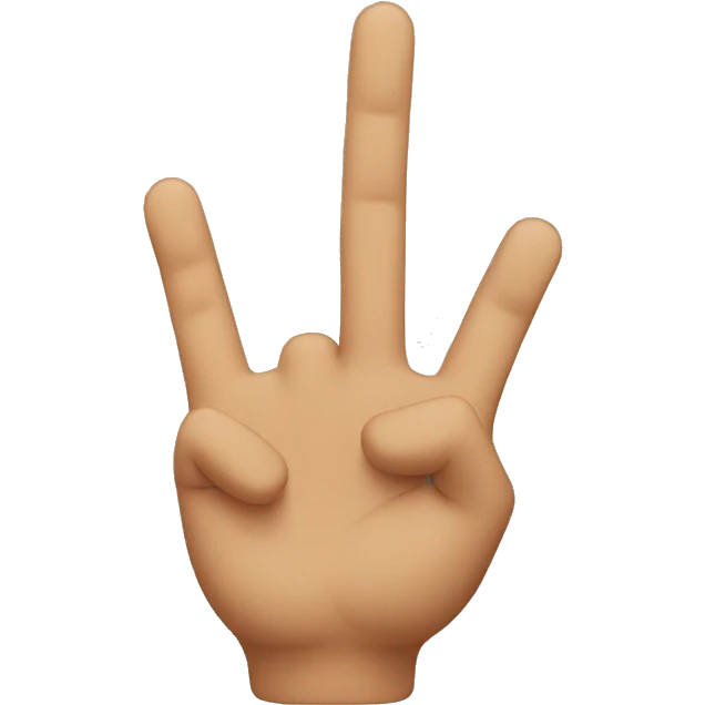 3 fingers emoji