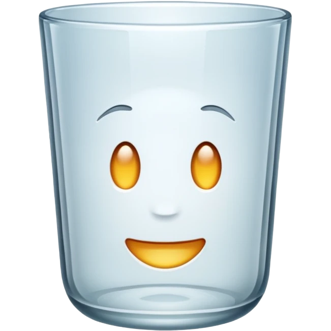 wide empty clear glass emoji