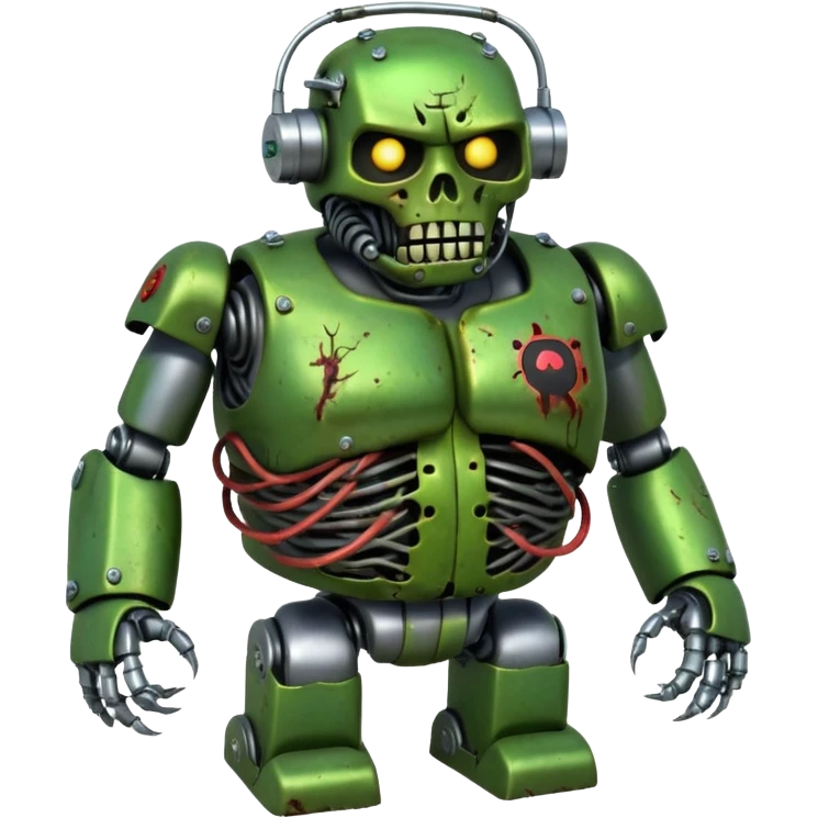 fat zombie robot terminator emoji