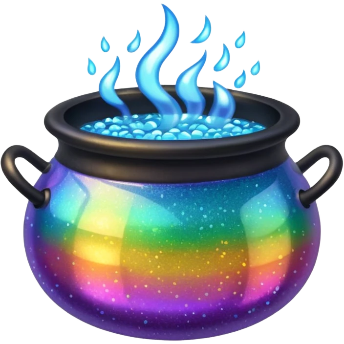 glitter cauldron emoji