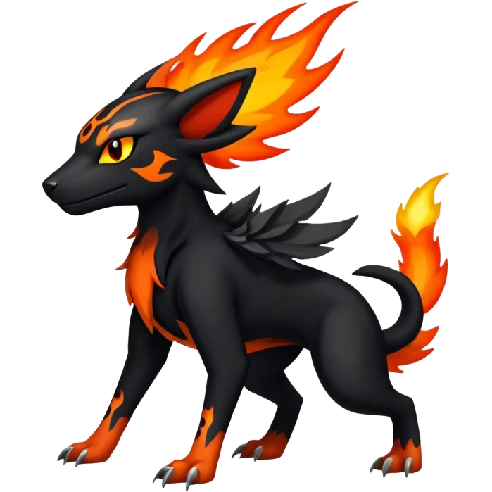 Salandit-Litten-Houndoom-Hybrid (Full body) emoji