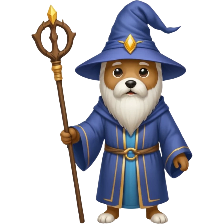 Dog wizard emoji