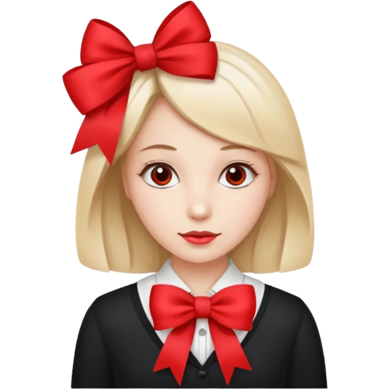 👩‍🦱🎀 emoji