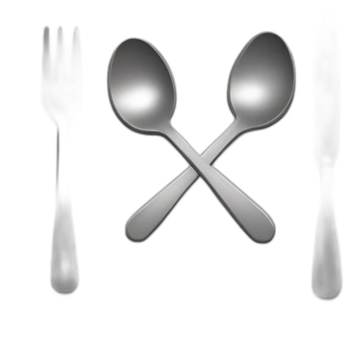 knife fork outline emoji