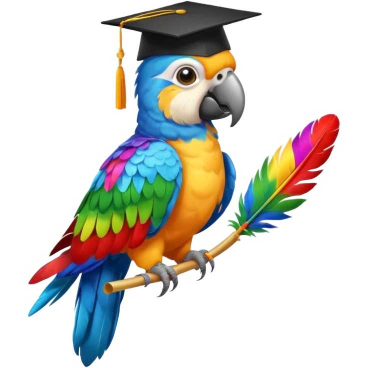 parrot graduate college emoji