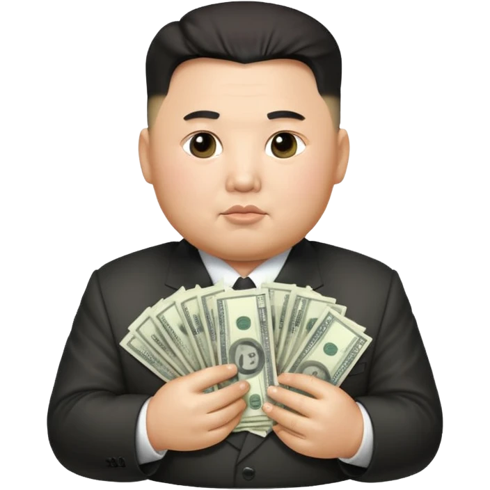 kim jong un holding money emoji