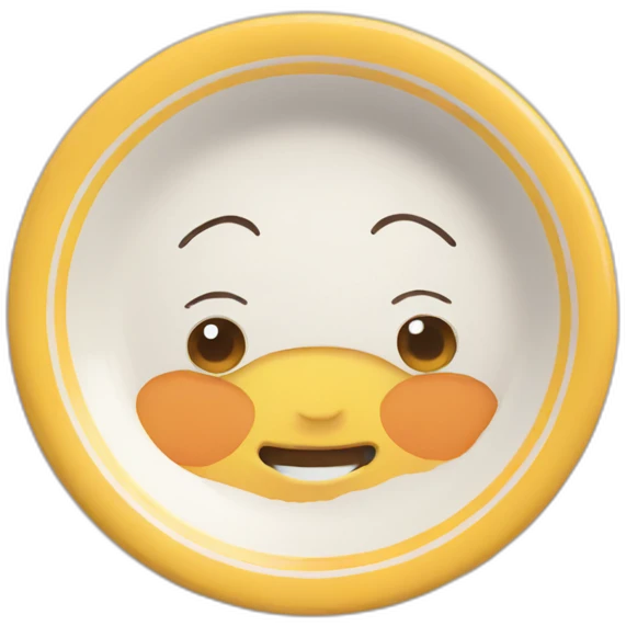 cute plate emoji