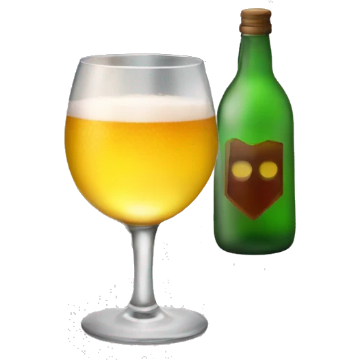 a glass of alcohol and a house  emoji