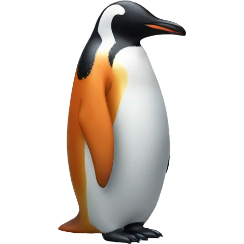 Penguin with fox emoji