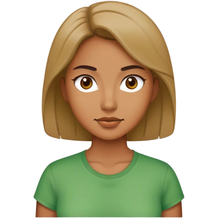 woman in green shirt emoji