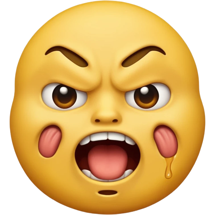yellow emoji choking himself out in anger emoji